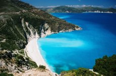 strand op rondreis door Greece